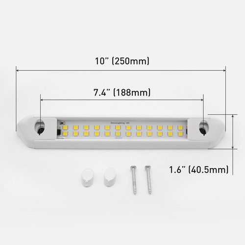 12v LED Außenleuchte Wohnwagen Wohnmobil Boot Beleuchtung Aussen IP66 350lm 5,1W - Bild 3 von 9