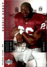 2006 Upper Deck Rookie Debut #RPF94 Thomas Jones Photo Shoot Flashback Silver