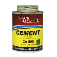 Black Jack CE-508 Clear Flammable Cement, for Tire Repair Use, etc., 8oz Can