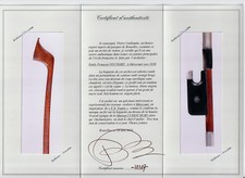 A fine French certified violin bow E.F. Ouchard, 1920,branded "TOURTE",SUPERB