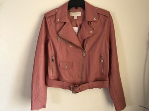 Dusty Rose Leather Jacket Size 