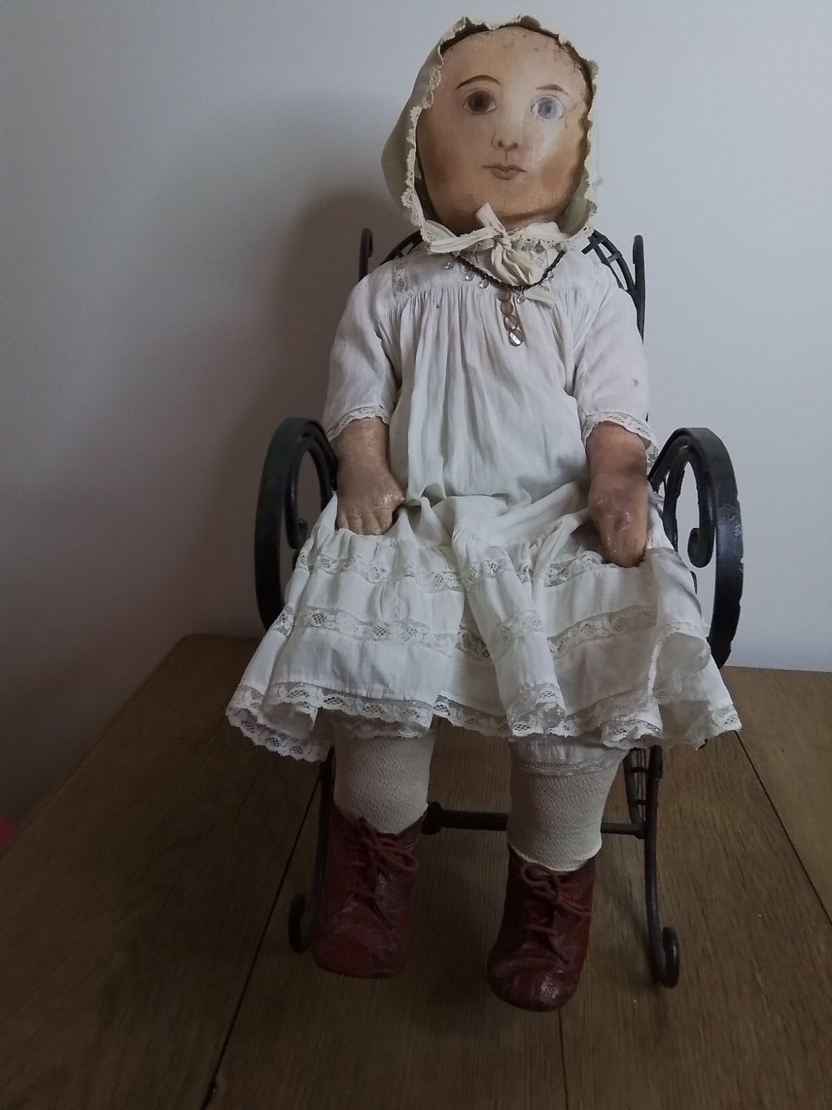 All Original Rare 29" Wonderful Colombian Antique cloth Doll eBay