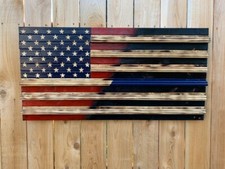 Rustic Wooden American Flag,