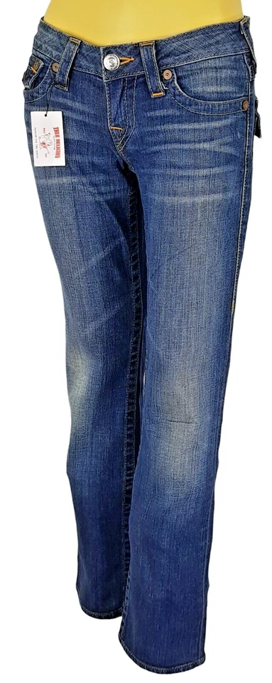 TRUE RELIGION Womans Dark BILLY JEANS Stretch - W25" - UK6/8 - EU35 - RRP £195 - Image 4 of 4