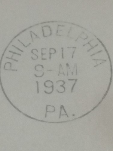 Postal History 1937 Philadelphia - New York First Day Issue 250th Constitution - Picture 3 of 5
