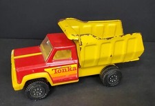 Vintage Tonka 7" Dump Truck Red Yellow Made In USA