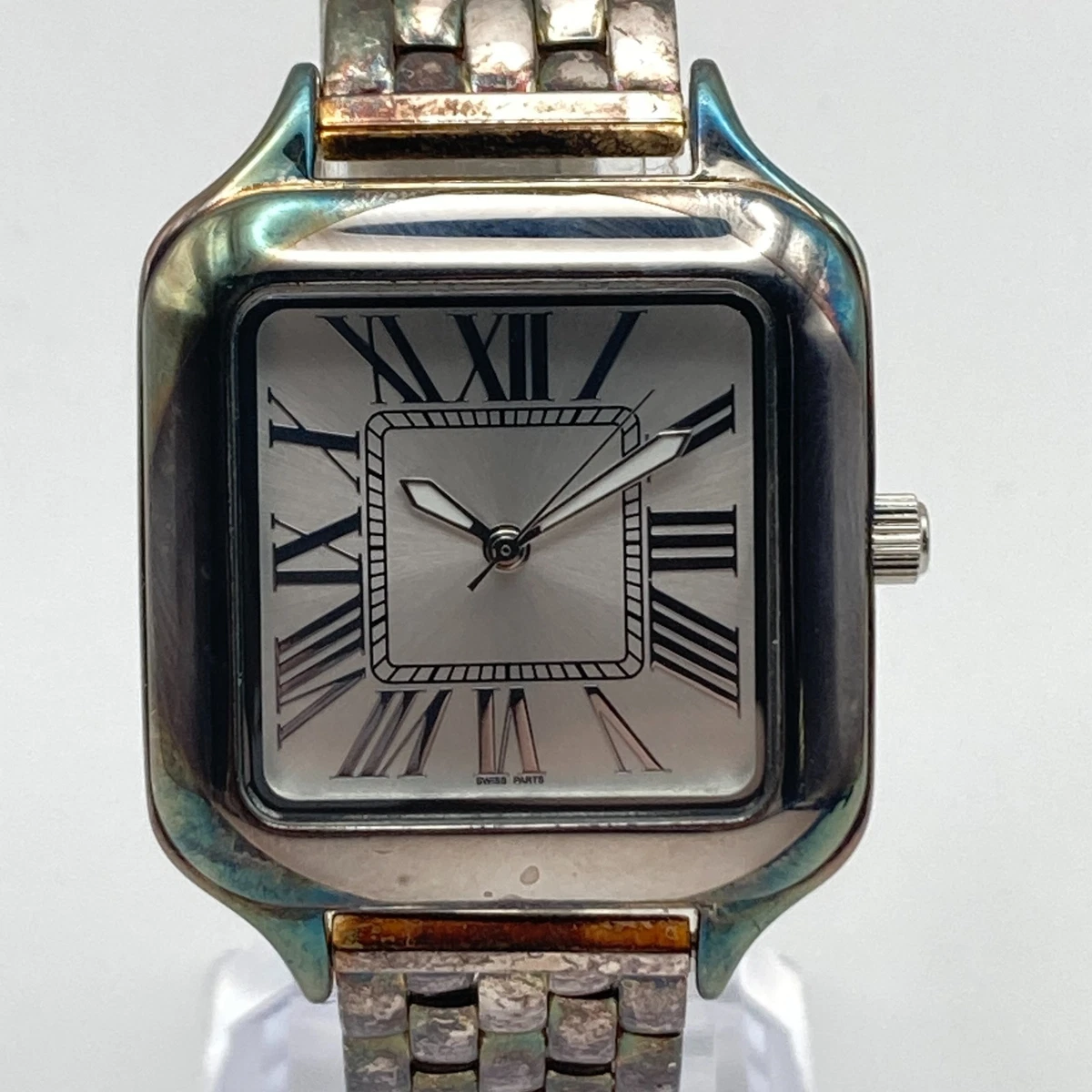 Quartz Sterling Silver Case Square Wristwatches for sale | eBay