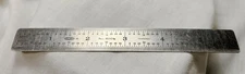 Vintage Dunlap Machinist Ruler #4006 - St. Steel - USA - 32nds & 64ths + Decimal
