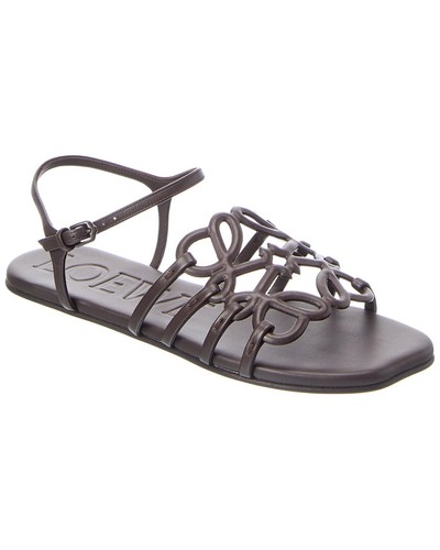Loewe Petal Anagram Leather Sandal Women's