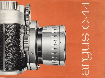 Argus C-44 Camera & Interchangeable Lenses Manuals