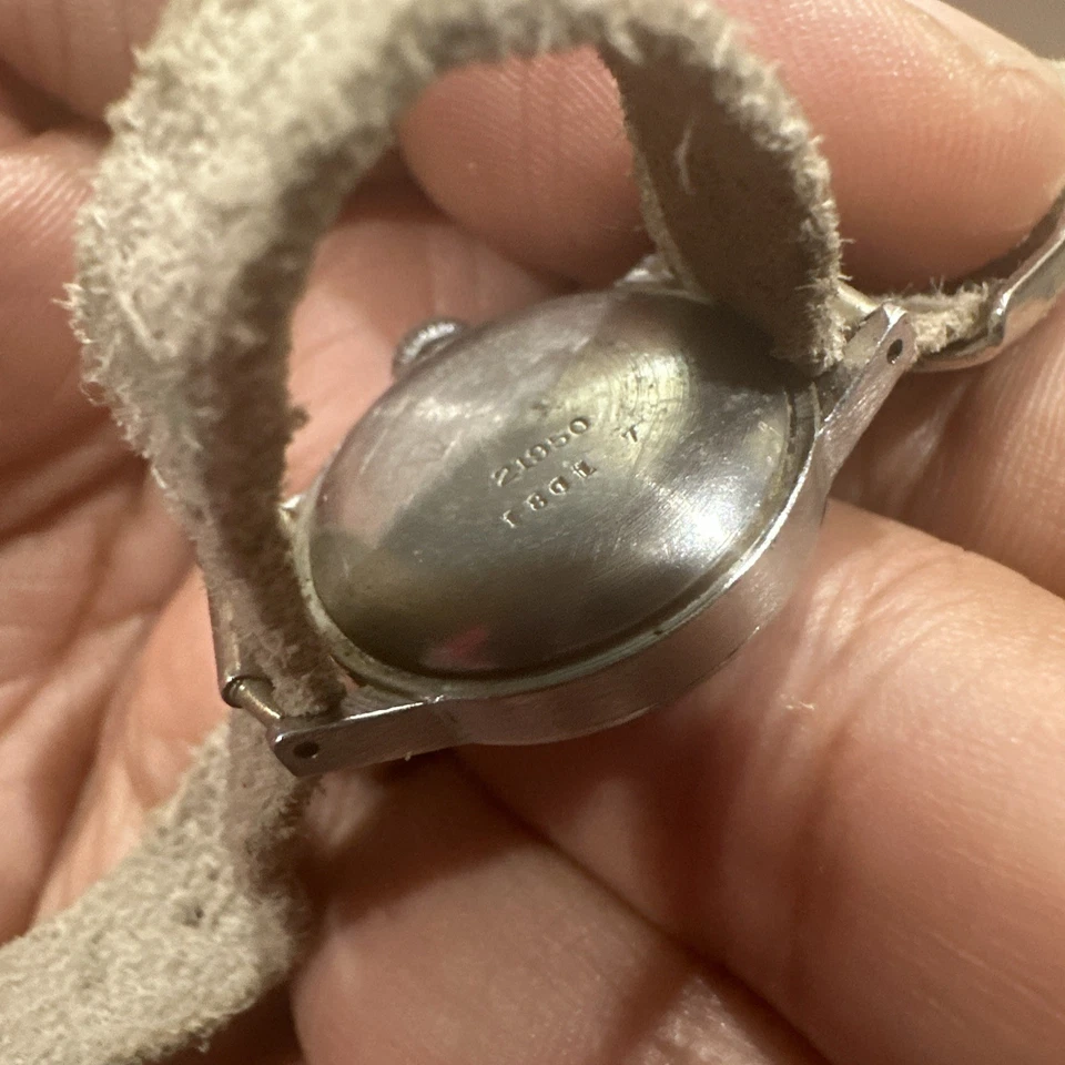 Vintage 1950s Swiss Ladies 21mm watch Wyler Incaflex Military Rare See Descriptn - Image 3 of 4