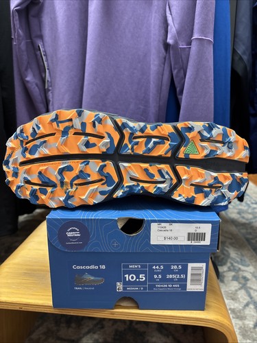 Brooks Cascadia 18 - Hombre 10.5 - Zafiro Azul/Negro/Naranja - Imagen 5 de 5