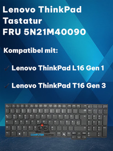 Orig Lenovo ThinkPad L16, T16 Tastatur – ohne Backlit