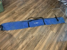 Vtg LL Bean Cross Country Ski Bag 83 Blue Zipper Close