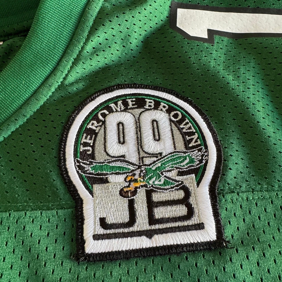 Camiseta Auténtica Randall Cunningham Mitchell & Ness NFL Philadelphia Eagles 44 L Foto 4 de 4