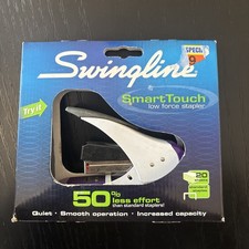 Swingline Low Force Smarttouch Grip Stapler White/Purple 20-Sheet