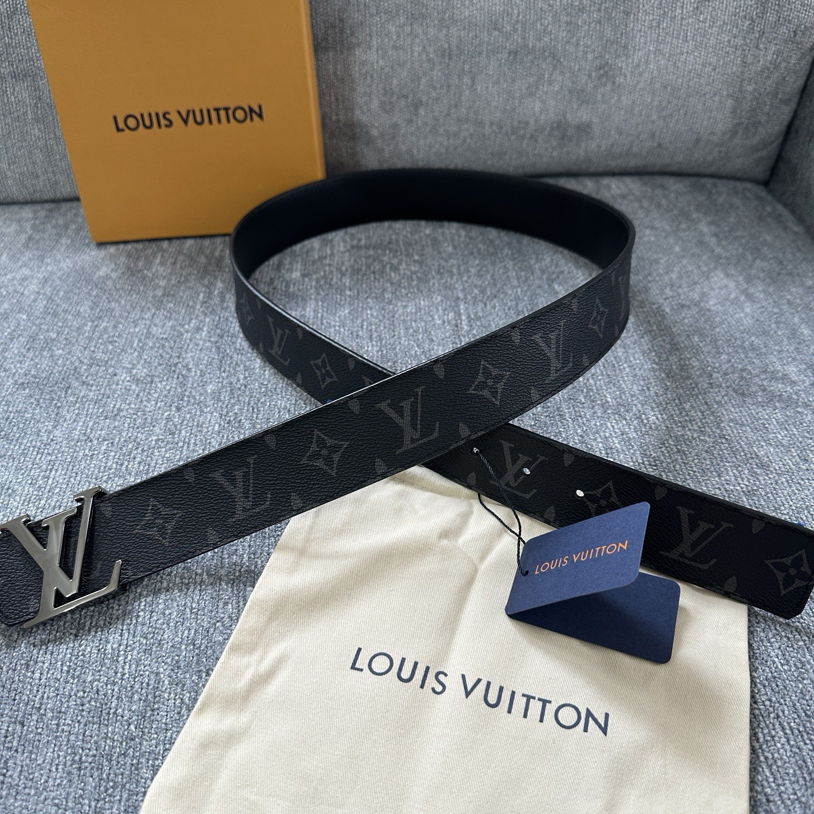Authentic Louis Vuitton Black Eclipse Monogram Be… - image 9