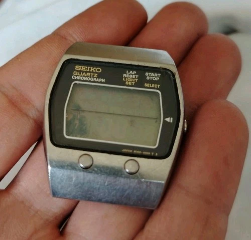 Seiko Watch Chronograph M159-5000 Quartz Vintage Men’s Watch For Parts