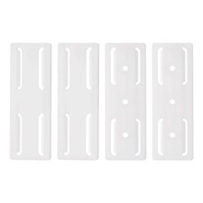 4pcs Adhesive Punch-Free Socket Holder, Power Strip Holder Fixer, White