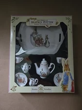 Beatrix Potter Peter Rabbit Miniature Porcelain Tea Set Reutter Porzellan 10 Pcs