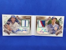 Fergie Jenkins Greg Maddux 2022 Allen & Ginter Dual Auto Relic Book /10 Cubs 