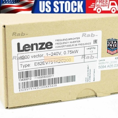 NEW Lenze Inverter 8200 Vector 0.75kW E82EV751K2C200 US STOCK