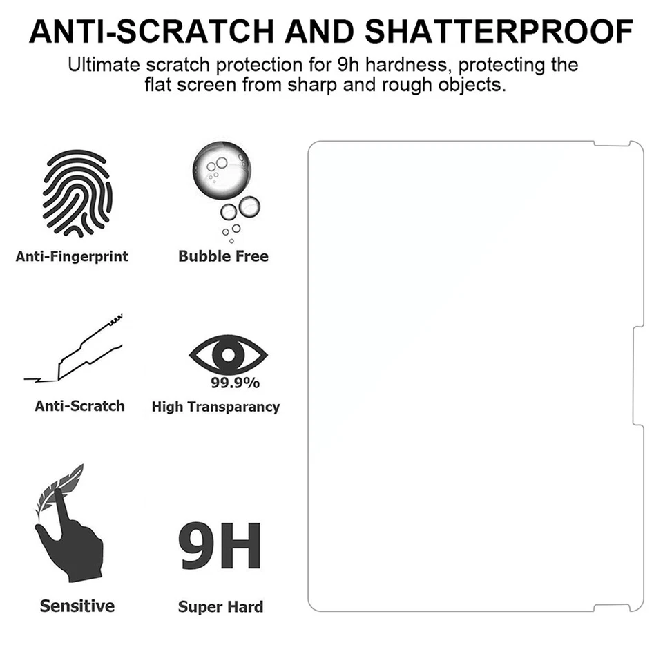 1/2 Pack Screen Protector for Microsoft Surface Pro 12" 2025 Tempered Glass Film - Image 3 of 4