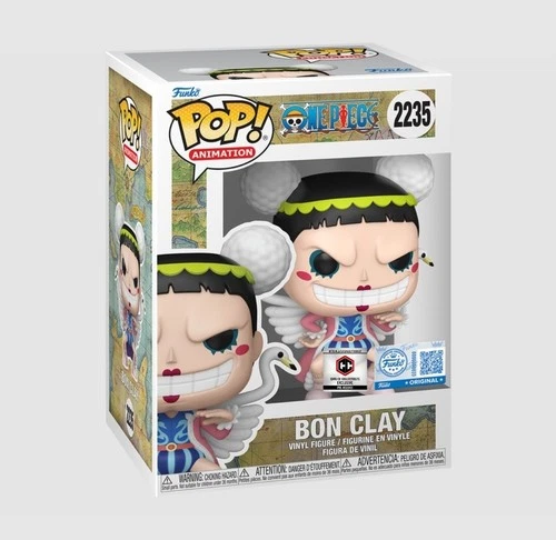 One Piece Funko Pop Bon Clay Pre-Release Exclusive # 2235 +Protector PreSale
