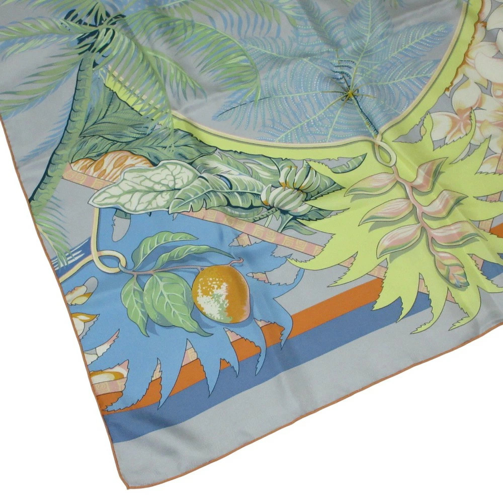 Hermes Aloha Rectangular Silk Scarf Large Stole L… - image 7
