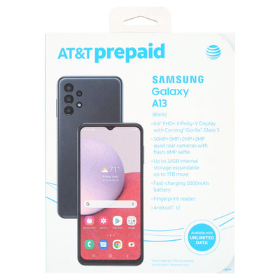 New & Sealed - AT&T Samsung Galaxy A13 LTE 32GB Prepaid Smartphone Free Shipping