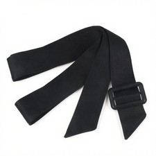 Jxiwfvl Black Women Trench Coat Belt, 67 Inch Polyester Overcoat 67in,