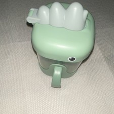 Angel Mine Dino Cup Sippy Cup Straw Lid Handles BPA-Free 12.5 fl oz Green