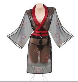 Sexy Lingerie Japanese Kimono Bathrobe Cosplay Costumes Traditional Pajama Dress