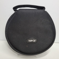 CD/DVD Soft Fabric Storage Case w/Handle, HIPCE brand, Round, Black - Used