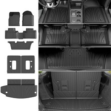Floor Mats For 2016-2026 Dodge Durango 6 Seats Trunk Liner 3rd Backrest Mats