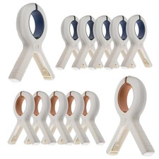 12 Pack Beach Towel Clips Windproof Plastic Strong Grip for Pool Chairs