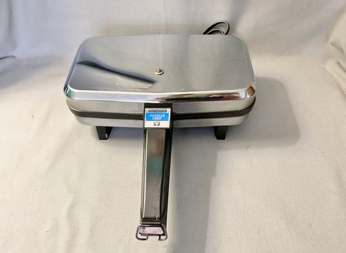 Vtg Vitantonio Pizzelle Chef 300 Chrome Italian Waffle Cookie Maker Baker WORKS