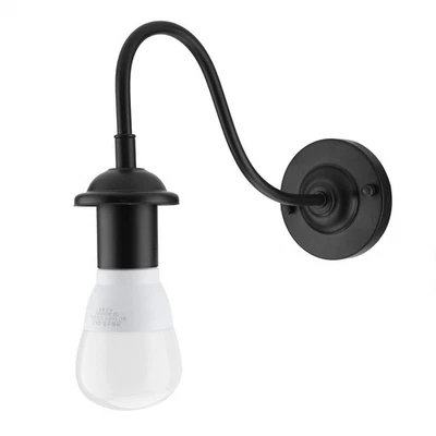 Ge E27 Vintage Style Black Simple Iron Wall Lamp Sconce Light 90 250