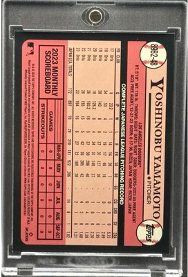 Yoshinobu Yamamoto RARE ROOKIE DIAMOND REFRACTOR INVESTMENT CARD