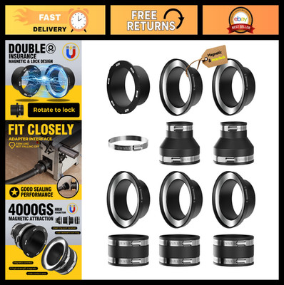4'' Magnetic Dust Collector Fittings for Woodworking Vacuum | Quick Connect Syste