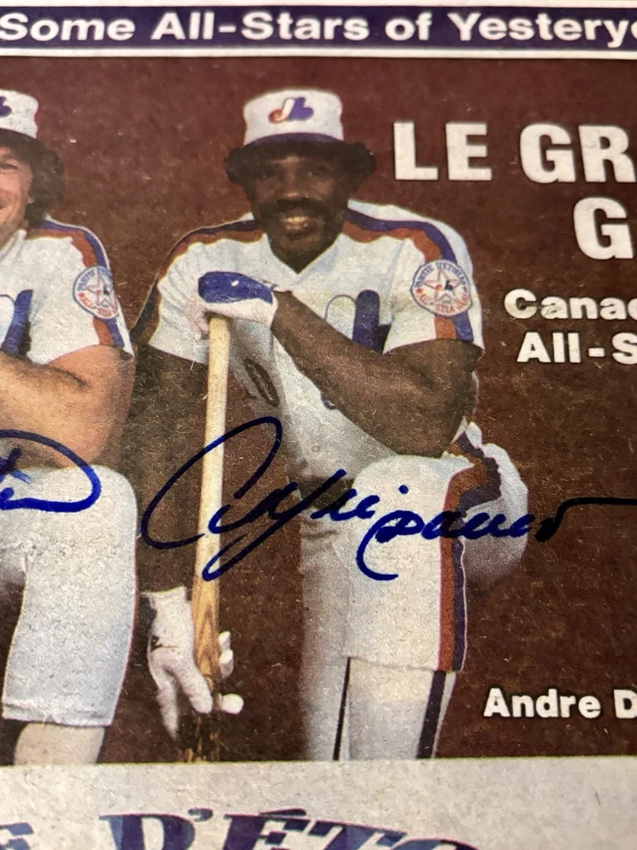 Gary Carter Andre Dawson 1982 Sporting News Signed AUTOGRAPHED Montreal Expos - Image 3 of 4