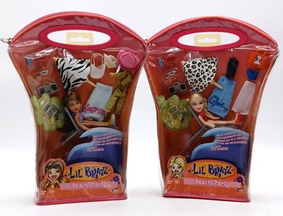 2x Lil Bratz Beach Party Puppe: Yasmin & Cloe / MGA Entertainment, 2002 / NrfB