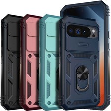 For Google Pixel 9/9 Pro/9 Pro XL Kickstand Phone Case Camera Lens Slide Cover