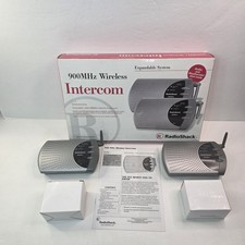 Radioshack 900MHz Wireless Audio Intercom System 43-3102 TESTED AND WORKING