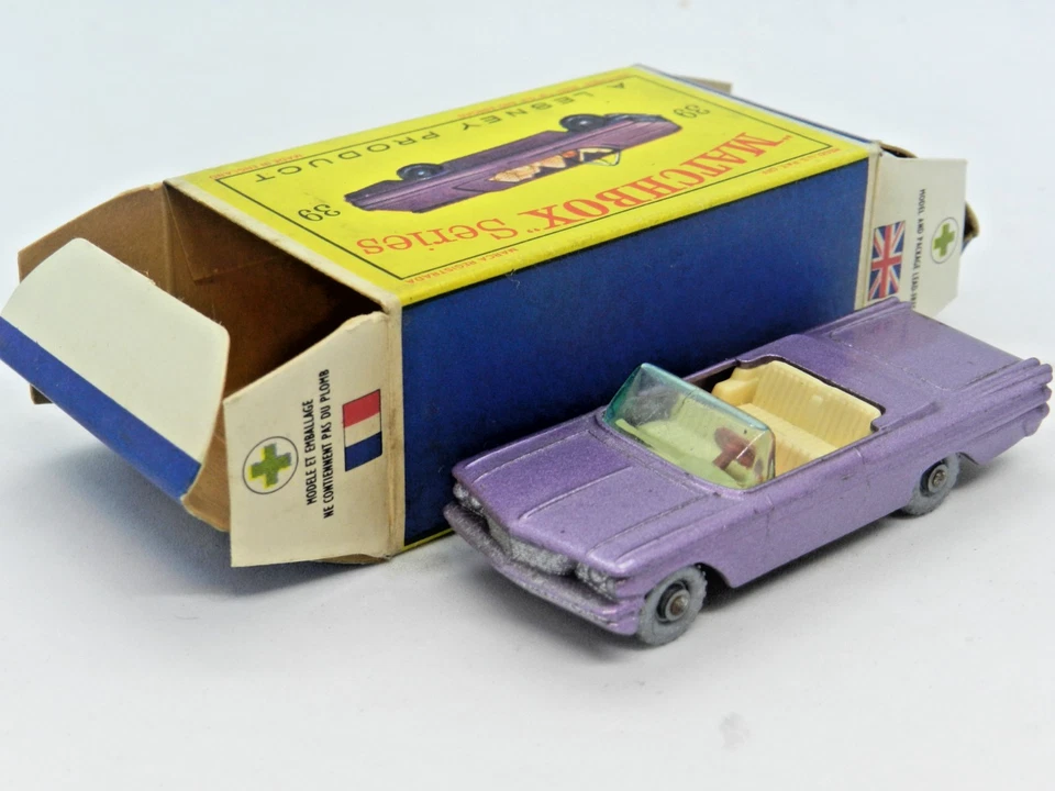 Matchbox Series Boxed No 39 Pontiac Convertible - image 4 of 4