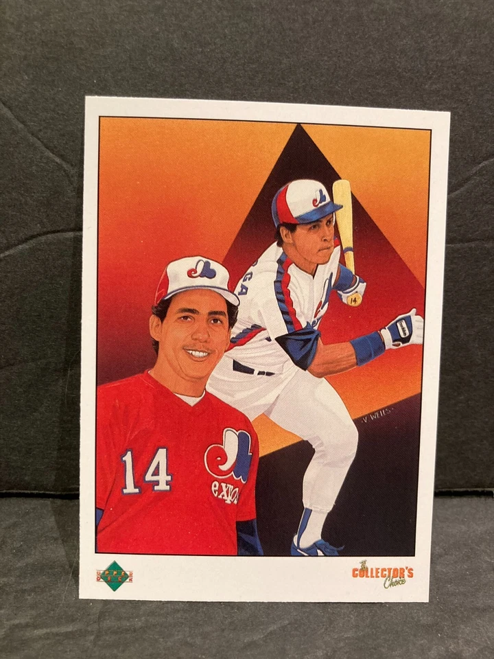 Andres Gallaraga, Tim Raines Expos 8x10 Framed Photo Print; 2 cards 1982 1990 - Image 3 of 4