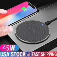 LLKMEIP Wireless Fast Charger Charging Pad For iPhone 16 15 Pro Max 14 13 12 11