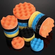 4X 3"/4"/5"/6"/7" Buffing Polishing Sponge Foam Pads Set Car Polisher Buffer