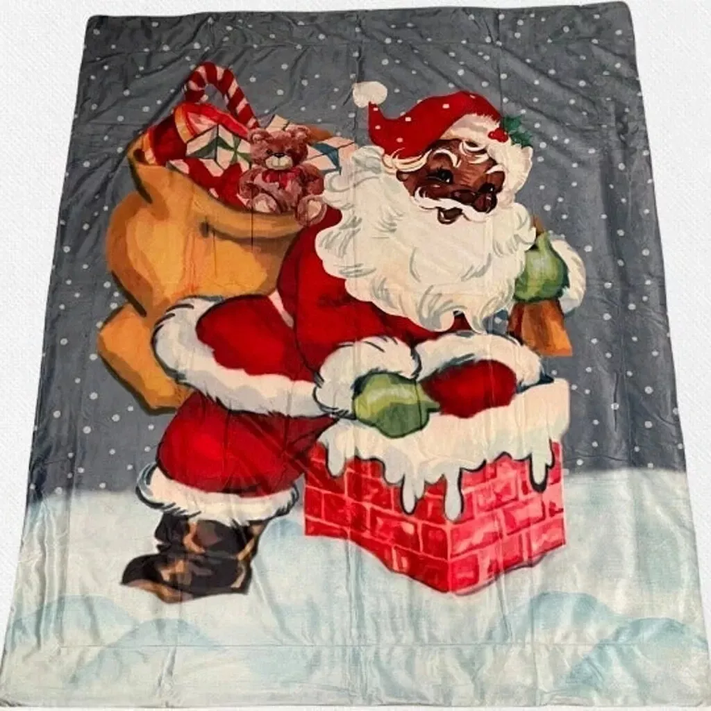 Santa claus online throw blanket