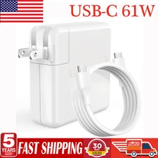 61W Type C USB C AC Adapter Charger for MacBook Pro 13" 2016 2017 2018 A1708 US